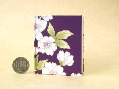 画像2: 【角背】万葉集絵歌留多豆本(宵の桜）