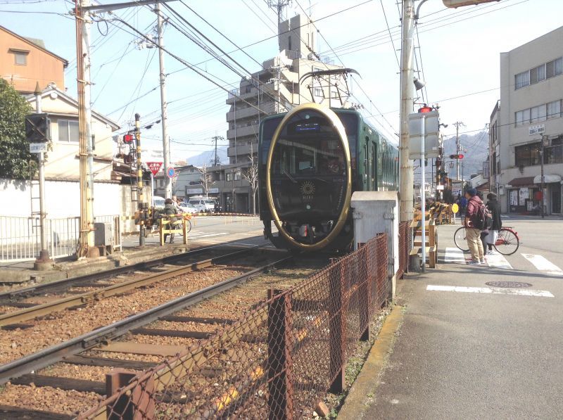 久雄が叡山電車に