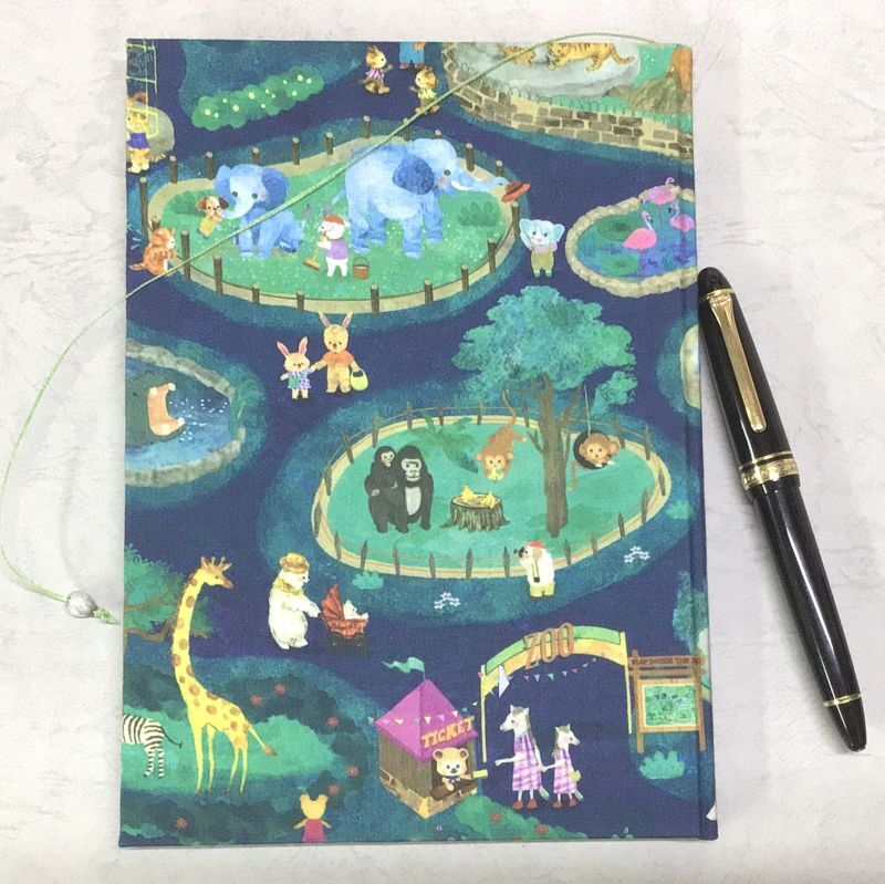 ◎童話や絵本の様な「布表紙のノートbook」　◎ヤフオクいに出品　◎京都手作りお散歩