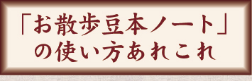 お散歩豆本ノートの使い方あれこれ