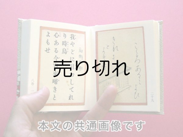 画像7: 【丸背】万葉集絵歌留多豆本(春百花）