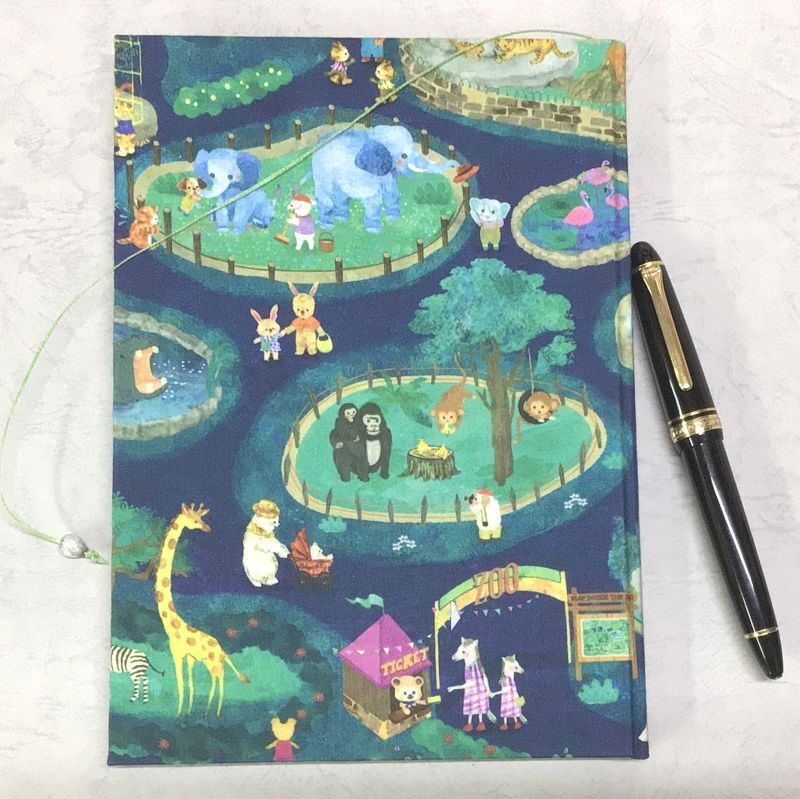 画像: ◎童話や絵本の様な「布表紙のノートbook」　◎ヤフオクいに出品　◎京都手作りお散歩